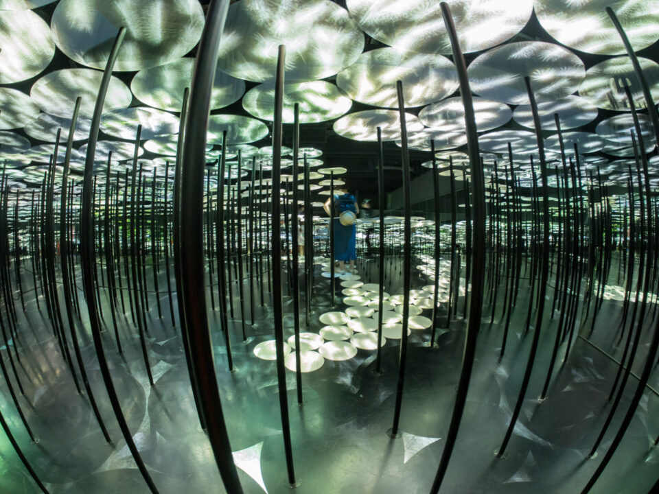 TeamLab Borderless Digital Art Museum w Odaiba w Tokio w Japonii