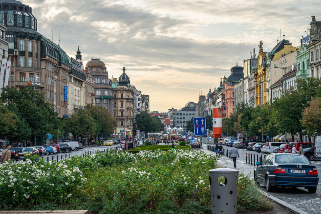Plac Wacława (Václavské náměstí) w Pradze