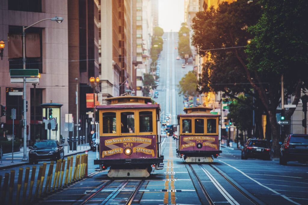 Cable Cars, California Street - San Francisco