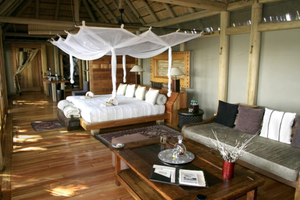 Luksusowy obóz namiotowy safari w Botswanie