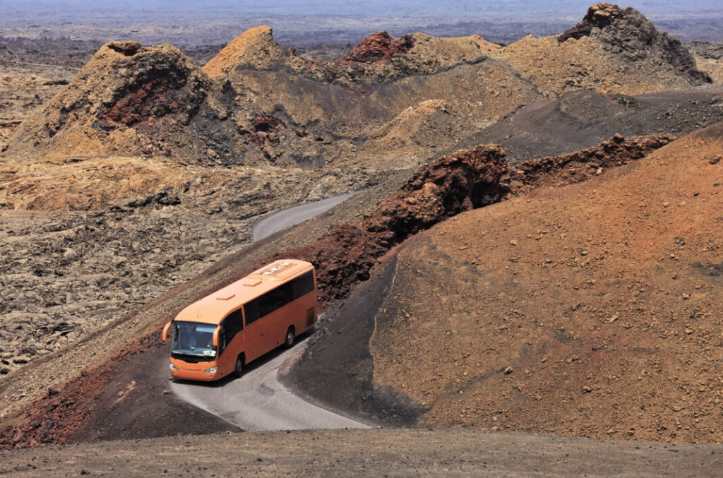 Park Narodowy Timanfaya na wyspie Lanzarote - Wyspy Kanaryjskie