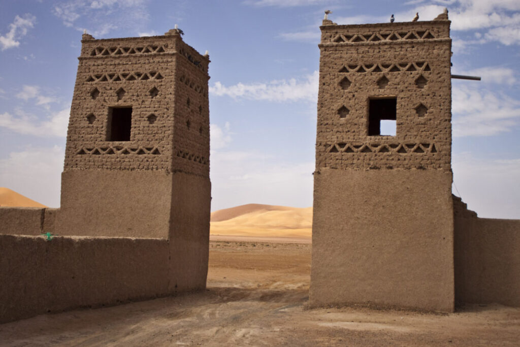 Kasba na pustyni w Maroku