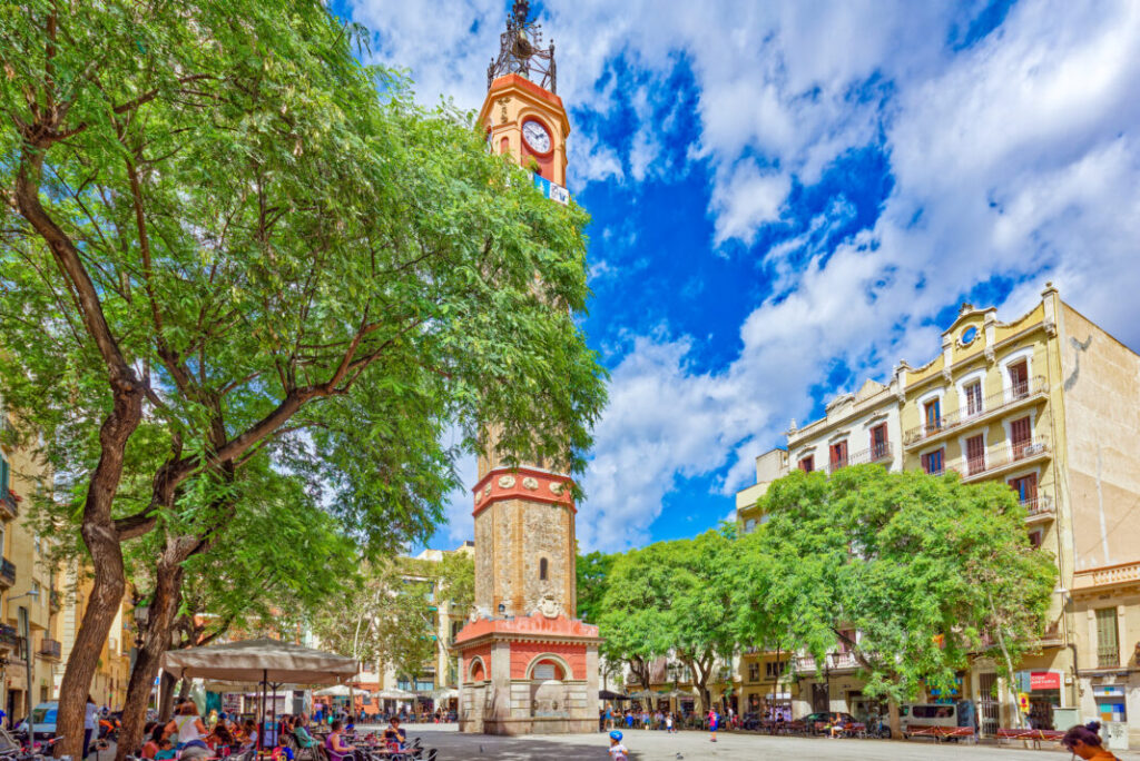 Dzielnica Gràcia w Barcelonie