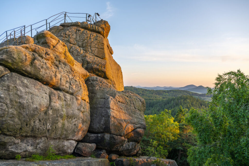 Popova Skała w Górach Łużyckich - Czechy