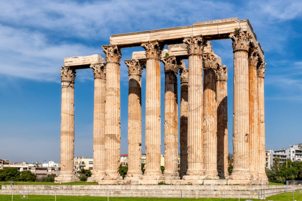 Świątyni Zeusa Olimpijskiego w Atenach - Grecja