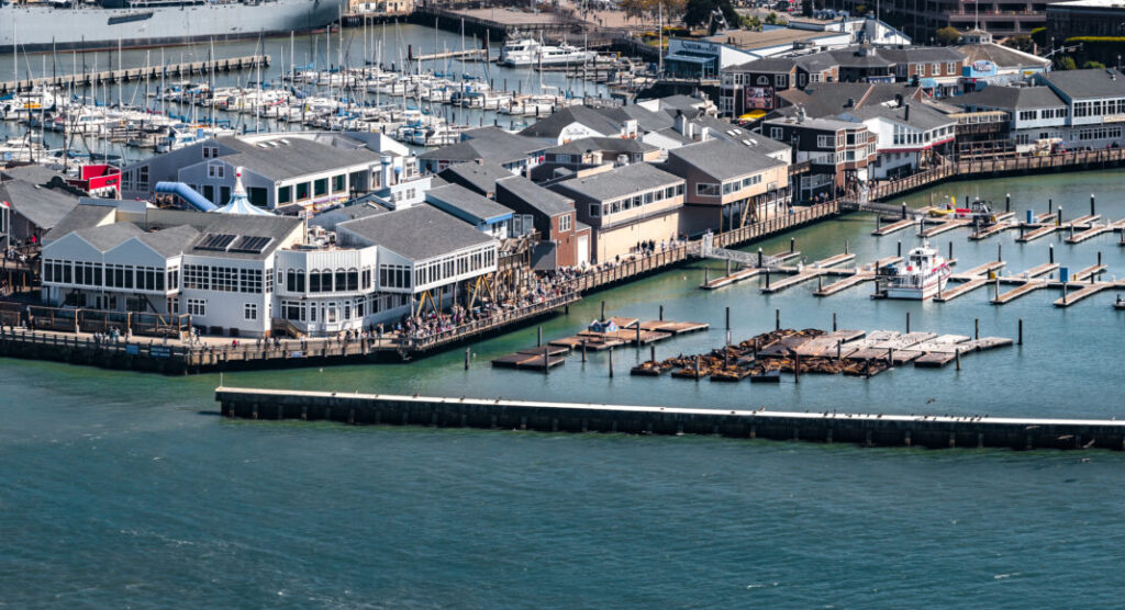 Dzielnica portowa Fisherman's Wharf w San Francisco - USA