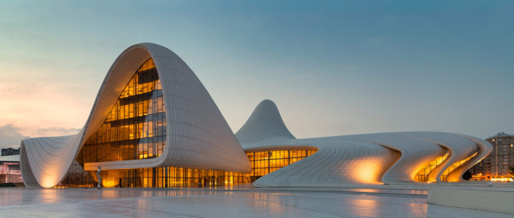 Centrum Heydara Alijewa w Baku - Azerbejdżan
