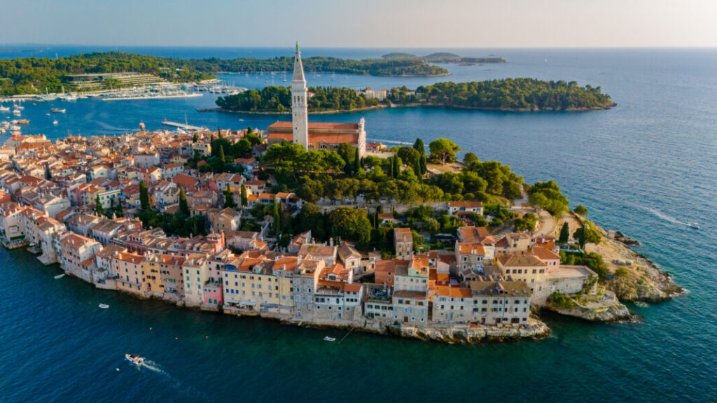 Widok na Rovinj w Chorwacji